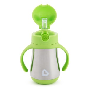 Ανοξείδωτο Θερμό Με Καλαμάκι Cool Cat Green Munchkin Ανοξείδωτο Θερμό Με Καλαμάκι Cool Cat Green Munchkin