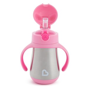 Ανοξείδωτο Θερμό Με Καλαμάκι Cool Cat Pink Munchkin Ανοξείδωτο Θερμό Με Καλαμάκι Cool Cat Pink Munchkin