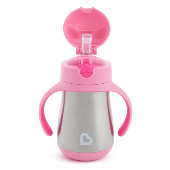 Ανοξείδωτο Θερμό Με Καλαμάκι Cool Cat Pink Munchkin Ανοξείδωτο Θερμό Με Καλαμάκι Cool Cat Pink Munchkin