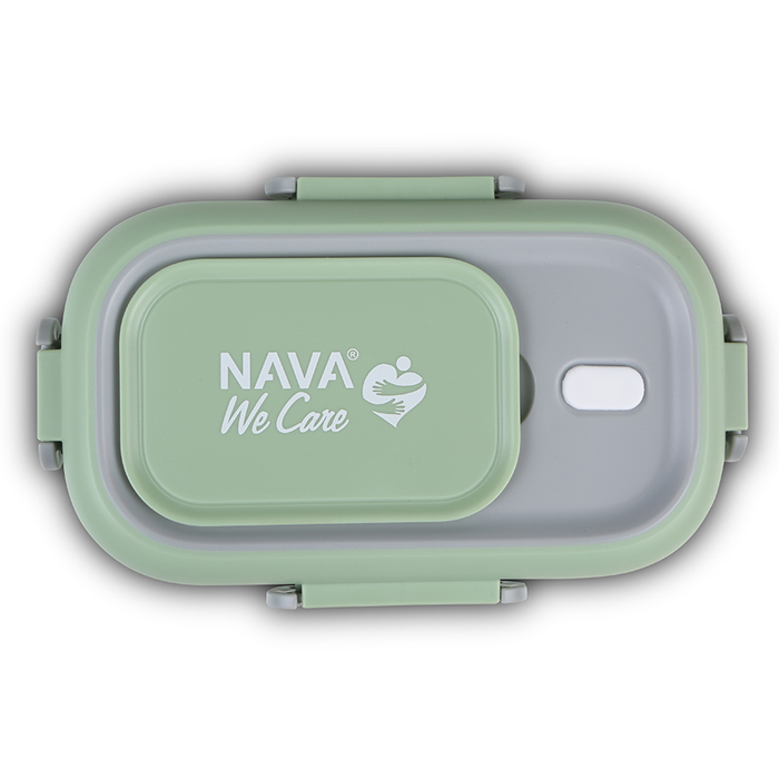 Ανταλλακτικό Καπάκι Δοχείου Φαγητού We Care Ορθογώνιο Πράσινο Nava