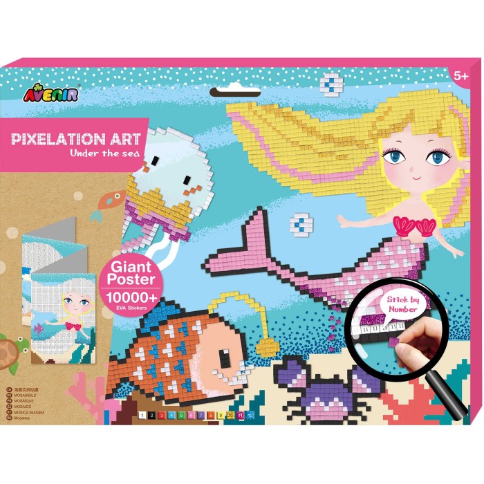 Arts & Crafts Pixelation Art Under The Sea Avenir