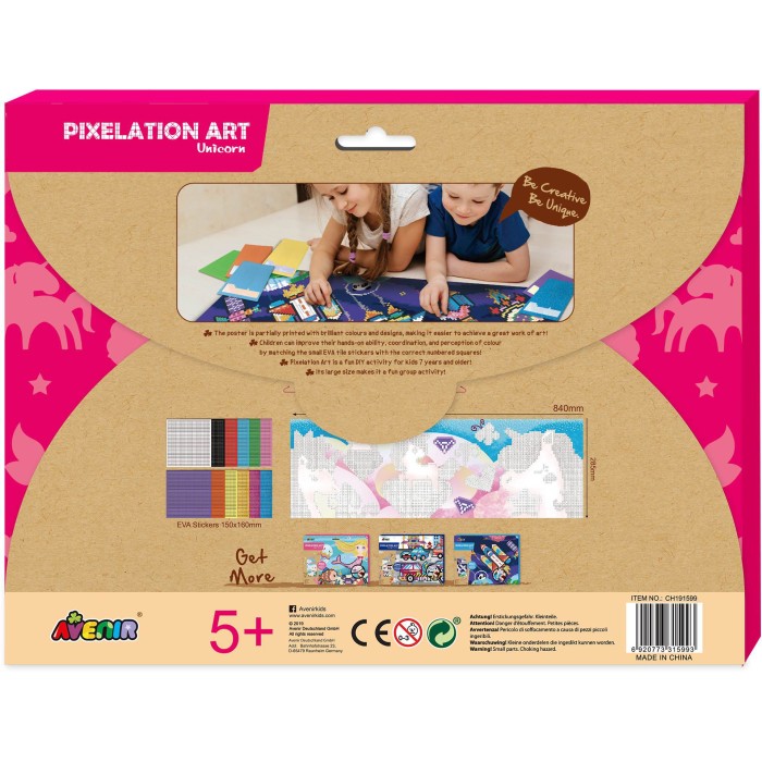 Arts & Crafts Pixelation Art Unicorn Avenir