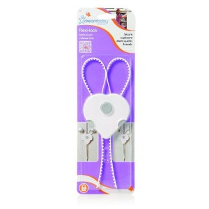 Ασφάλεια Ντουλαπιών Flexi Λευκό DreamBaby