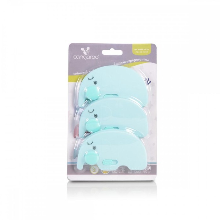 Ασφάλεια Συρταριών Henry Turquoise 3τμχ Cangaroo