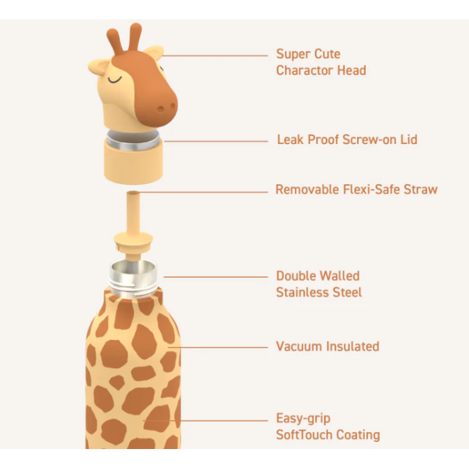 Asobu Μπουκάλι Θερμός 460ml Bestie Giraffe