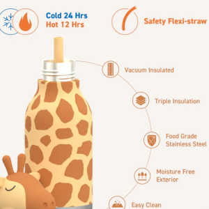 Asobu Μπουκάλι Θερμός 460ml Bestie Giraffe Asobu Μπουκάλι Θερμός 460ml Bestie Giraffe
