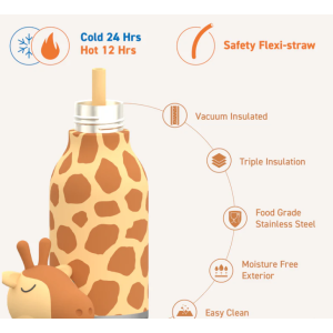 Asobu Μπουκάλι Θερμός 460ml Bestie Giraffe Asobu Μπουκάλι Θερμός 460ml Bestie Giraffe