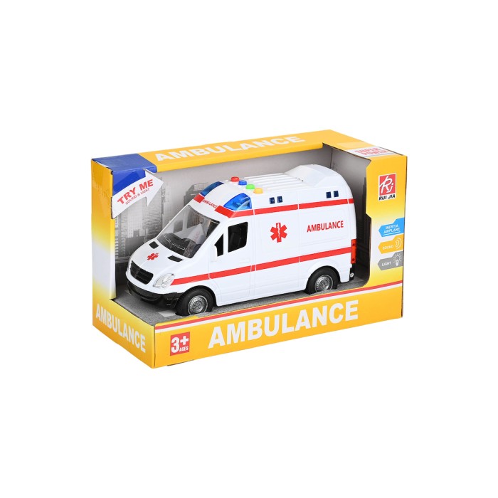 Ασθενοφόρο Αυτοκινητάκι 22cm με Φώτα & Ήχους Martin Toys