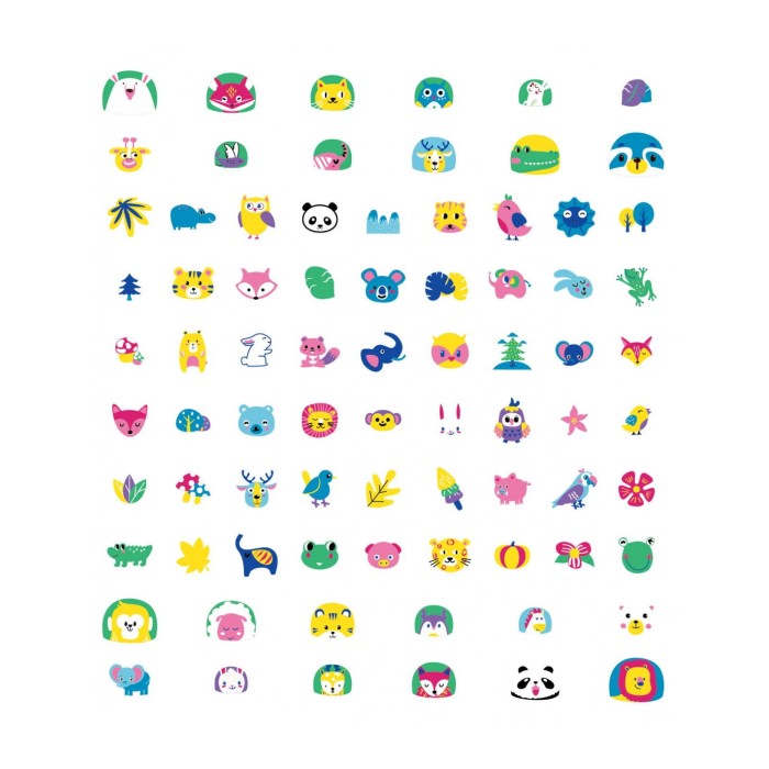 Avenir Παιδικά Αυτοκόλλητα Νυχιών Animals 78τμχ Avenir Παιδικά Αυτοκόλλητα Νυχιών Animals 78τμχ