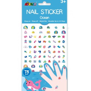 Avenir Παιδικά Αυτοκόλλητα Νυχιών Ocean 78τμχ