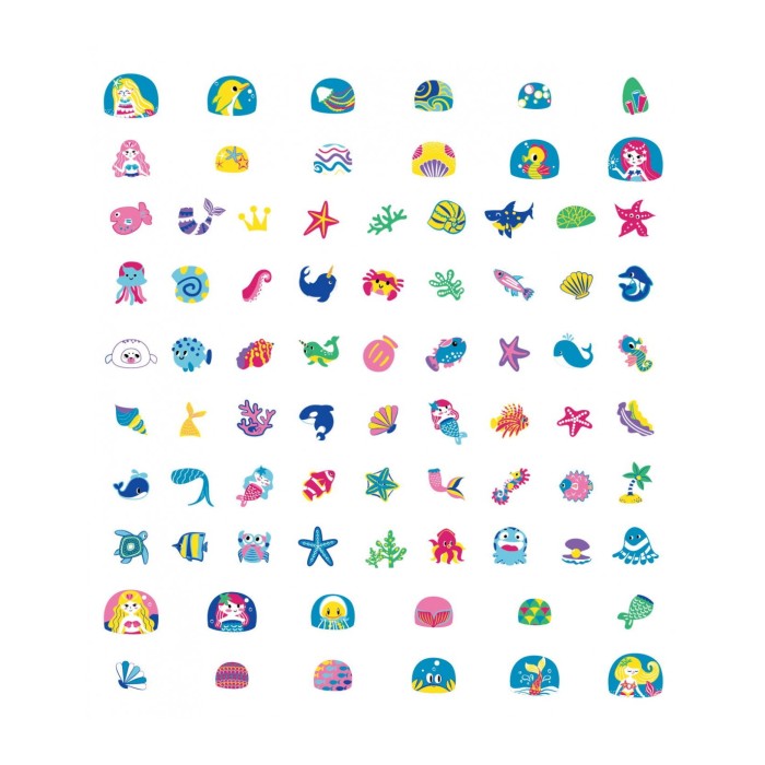 Avenir Παιδικά Αυτοκόλλητα Νυχιών Ocean 78τμχ
