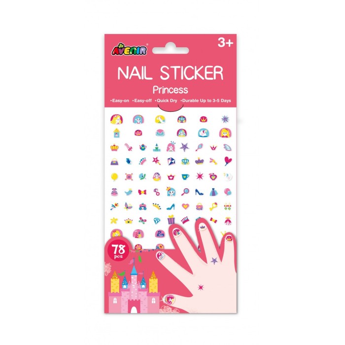 Avenir Παιδικά Αυτοκόλλητα Νυχιών Princess 78τμχ Avenir Παιδικά Αυτοκόλλητα Νυχιών Princess 78τμχ