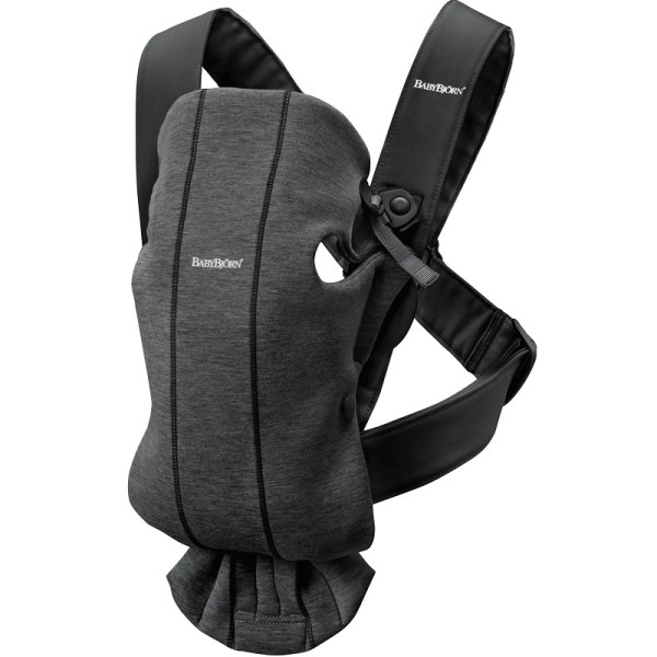 BabyBjorn Μάρσιπος Mini 3D Jersey Charcoal Grey BabyBjorn Μάρσιπος Mini 3D Jersey Charcoal Grey