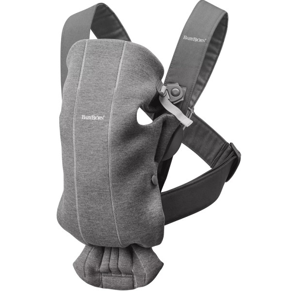 BabyBjorn Μάρσιπος Mini 3D Jersey Dark Grey BabyBjorn Μάρσιπος Mini 3D Jersey Dark Grey