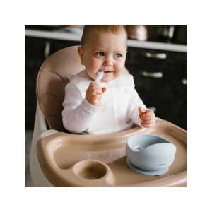 BabyOno Μπολ σιλικόνης Mε Bεντούζα-Μπλε BabyOno Μπολ σιλικόνης Mε Bεντούζα-Μπλε