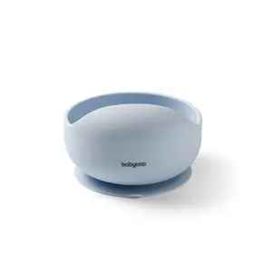 BabyOno Μπολ σιλικόνης Mε Bεντούζα-Μπλε