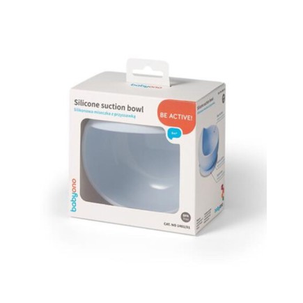 BabyOno Μπολ σιλικόνης Mε Bεντούζα-Μπλε BabyOno Μπολ σιλικόνης Mε Bεντούζα-Μπλε