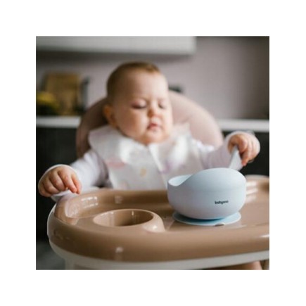 BabyOno Μπολ σιλικόνης Mε Bεντούζα-Μπλε BabyOno Μπολ σιλικόνης Mε Bεντούζα-Μπλε