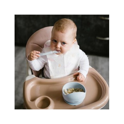 BabyOno Μπολ σιλικόνης Mε Bεντούζα-Μπλε BabyOno Μπολ σιλικόνης Mε Bεντούζα-Μπλε