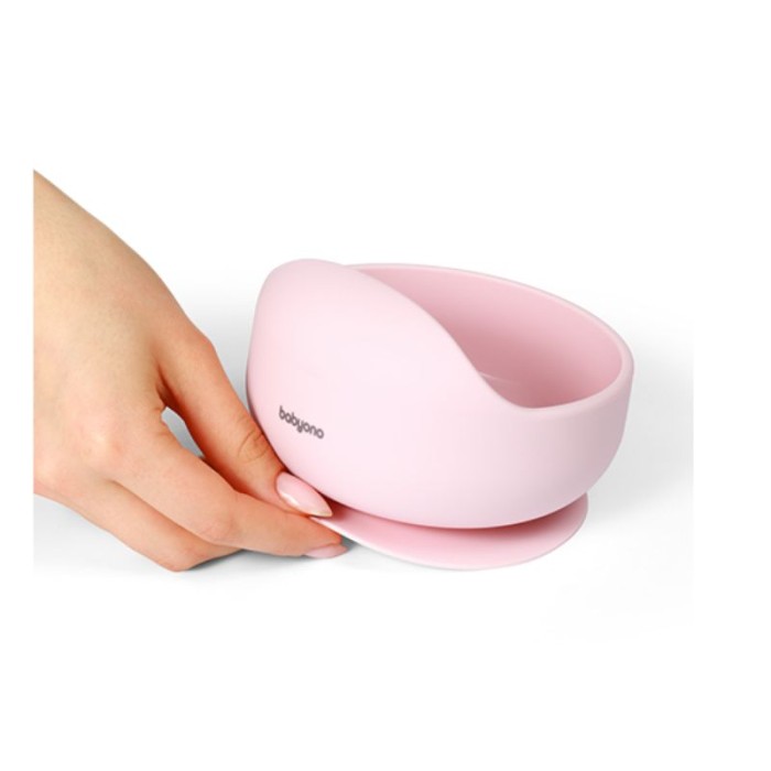 BabyOno: Μπολ Σιλικόνης Με Βεντούζα-Ροζ BabyOno: Μπολ Σιλικόνης Με Βεντούζα-Ροζ