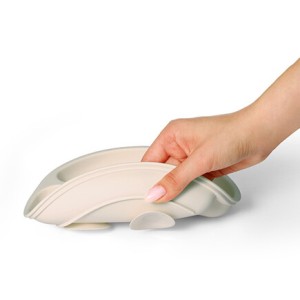 BabyOno: Πιάτο Σιλικόνης Με Βεντούζες Και Χωρίσματα Μπεζ BabyOno: Πιάτο Σιλικόνης Με Βεντούζες Και Χωρίσματα Μπεζ