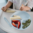 BabyOno: Πιάτο Σιλικόνης Με Βεντούζες Και Χωρίσματα- Μπλε BabyOno: Πιάτο Σιλικόνης Με Βεντούζες Και Χωρίσματα- Μπλε