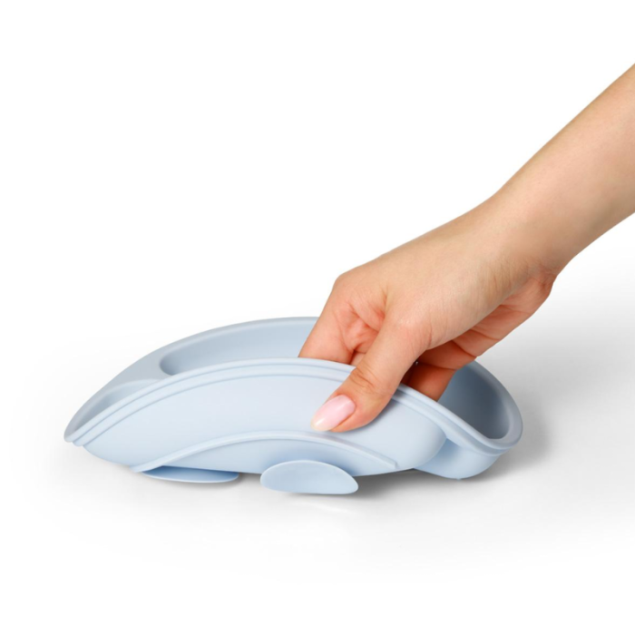 BabyOno: Πιάτο Σιλικόνης Με Βεντούζες Και Χωρίσματα- Μπλε BabyOno: Πιάτο Σιλικόνης Με Βεντούζες Και Χωρίσματα- Μπλε