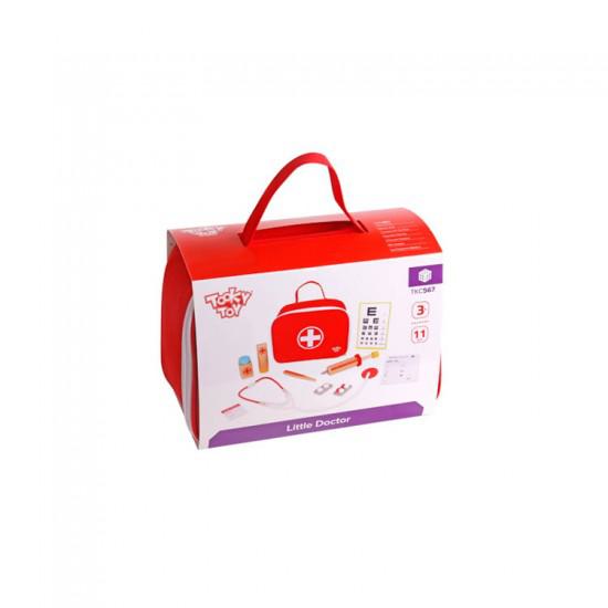 Βαλιτσάκι Γιατρού με Ξύλινα Παιχνίδια TKC567 Tooky Toy Βαλιτσάκι Γιατρού με Ξύλινα Παιχνίδια TKC567 Tooky Toy