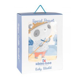 Βαμβακερή κουβέρτα ranforce 90/110cm The Fish Panda Kikka Boo Βαμβακερή κουβέρτα ranforce 90/110cm The Fish Panda Kikka Boo