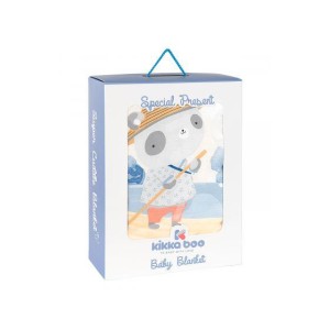 Βαμβακερή κουβέρτα ranforce 90/110cm The Fish Panda Kikka Boo Βαμβακερή κουβέρτα ranforce 90/110cm The Fish Panda Kikka Boo