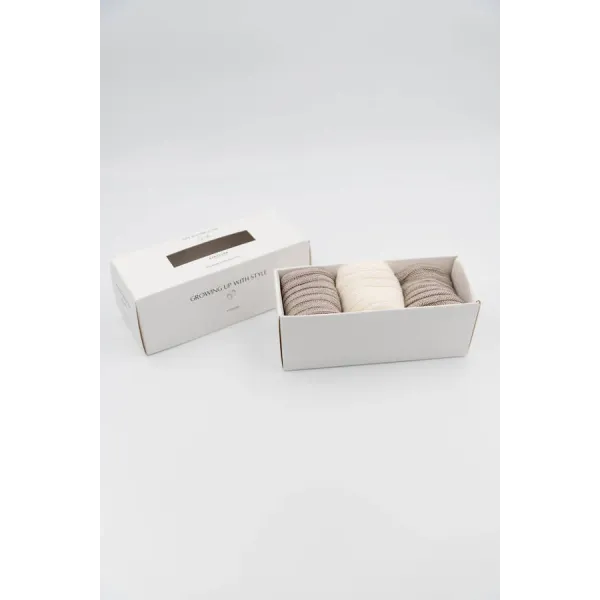 Bamboom 3 Τμχ σε Κουτί Δώρου Χειμερινές Κάλτσες Sand 3-6μηνών Bamboom 3 Τμχ σε Κουτί Δώρου Χειμερινές Κάλτσες Sand 3-6μηνών