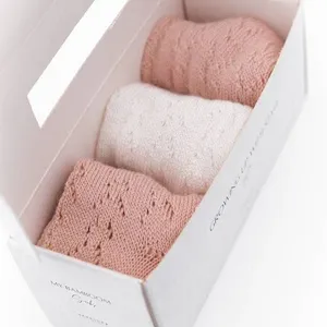 Bamboom 3 Τμχ Σε Κουτί Δώρου Διάτρητες Κάλτσες Για Κοριτσάκι Pink 3-6μηνών