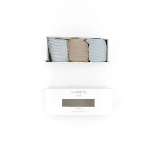 Bamboom 3PC Σε GIFT BOX Αντιολισθητικές Κάλτσες Light Blue 6-12μηνών