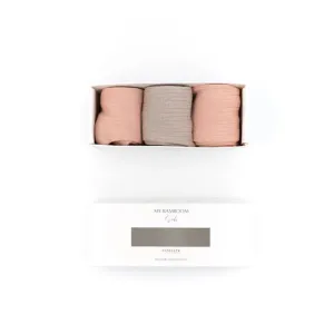 Bamboom 3PC Σε GIFT BOX Αντιολισθητικές Κάλτσες PINK 1-2ετών