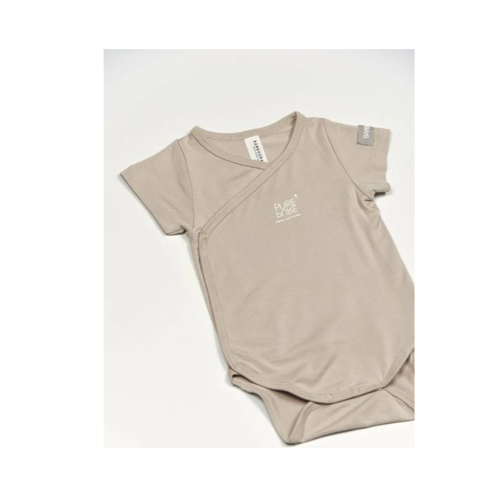 Bamboom Βρεφικό Κορμάκι Κοντομάνικο Sabbia