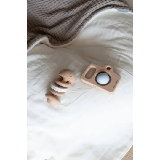 Bamboom Φωτογραφική Μηχανή Από Ξύλο Και Σιλικόνη Light Blue