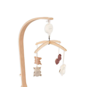 Bamboom Κρεμαστό Ξύλινο Μουσικό Περιστρεφόμενο Με Πλεκτά Παιχνίδια Από Bamboo Animal Friends