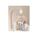 Bamboom Κρεμαστό Ξύλινο Μουσικό Περιστρεφόμενο Με Πλεκτά Παιχνίδια Από Bamboo Animal Friends