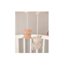 Bamboom Κρεμαστό Ξύλινο Μουσικό Περιστρεφόμενο Με Πλεκτά Παιχνίδια Από Bamboo Animal Friends