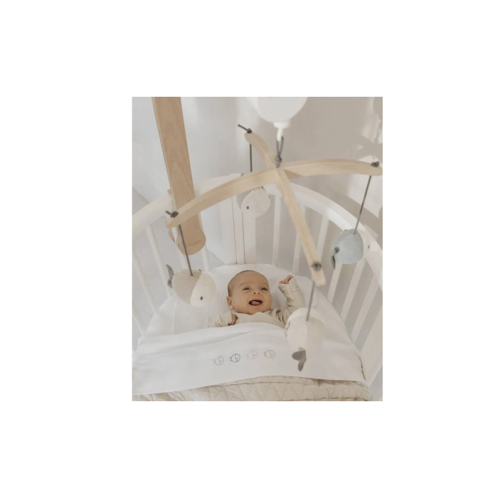 Bamboom Κρεμαστό Ξύλινο Μουσικό Περιστρεφόμενο Με Πλεκτά Παιχνίδια Από Bamboo Fish Blue Bamboom Κρεμαστό Ξύλινο Μουσικό Περιστρεφόμενο Με Πλεκτά Παιχνίδια Από Bamboo Fish Blue