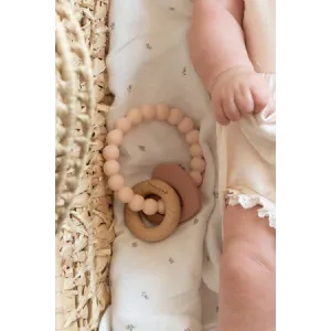 Bamboom Μασητικό Από Ξύλο Και Σιλικόνη Pink Bamboom Μασητικό Από Ξύλο Και Σιλικόνη Pink