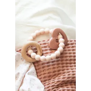 Bamboom Μασητικό Από Ξύλο Και Σιλικόνη Pink Bamboom Μασητικό Από Ξύλο Και Σιλικόνη Pink