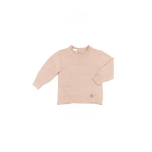 Bamboom Μπλουζάκι Μακρυμάνικο Με mini Pom-Pom Και Κουμπί Στην Πλάτη Pink 6μηνών