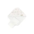 Bamboom Πετσέτα με κουκούλα Και  Γάντι BOOMY'S WORLD OYSTER GREY