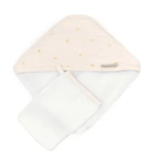 Bamboom Πετσέτα με κουκούλα Και  Γάντι OLIVES NEUTRAL