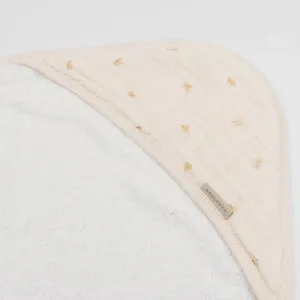 Bamboom Πετσέτα με κουκούλα Και  Γάντι OLIVES NEUTRAL