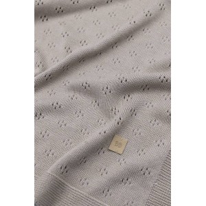 Bamboom Πλεκτή Κουβέρτα Ανοιχτής Πλέξης Cammello