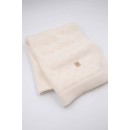 Bamboom Πλεκτή Κουβέρτα Ανοιχτής Πλέξης Λευκό 