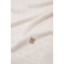 Bamboom Πλεκτή Κουβέρτα Ανοιχτής Πλέξης Λευκό 