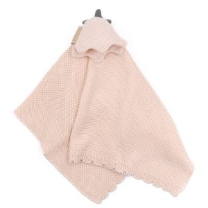 Bamboom Πλεκτό Πανάκι Παρηγοριάς Tulip Pink